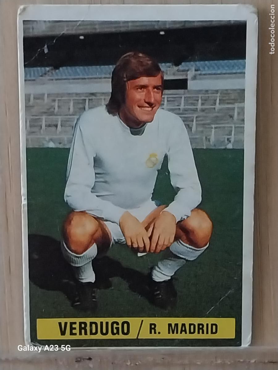 Cromos de f&uacute;tbol: VERDUGO REAL MADRID *-*.*-------*.*-* ED ESTE LIGA 1974 74 75 1975 CROMO ORIGINAL SIN PEGAR NUNCA