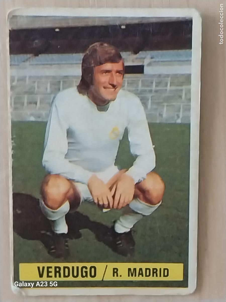 Cromos de f&uacute;tbol: VERDUGO REAL MADRID *-*.*-----*.*-* ED ESTE LIGA 1974 74 75 1975 CROMO ORIGINAL SIN PEGAR NUNCA