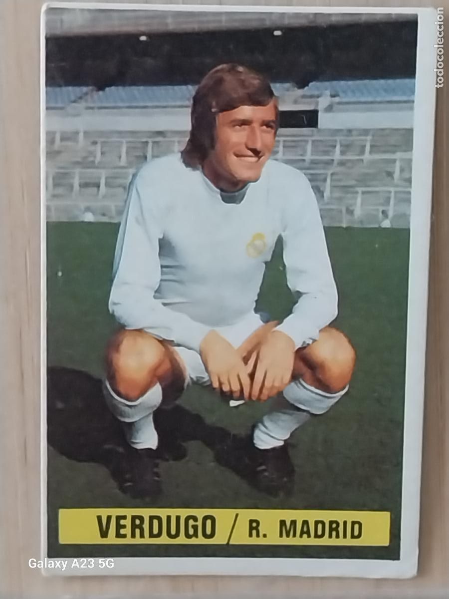 Cromos de f&uacute;tbol: VERDUGO REAL MADRID *-*.*----*.*-* ED ESTE LIGA 1974 74 75 1975 CROMO ORIGINAL SIN PEGAR NUNCA