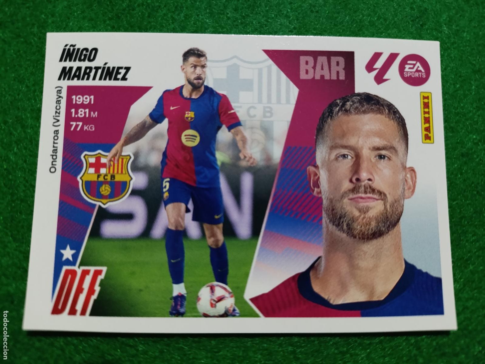 Cromos de f&uacute;tbol: LIGA ESTE 2025 2026 FC BARCELONA N&ordm; 7 I&Ntilde;IGO MART&Iacute;NEZ