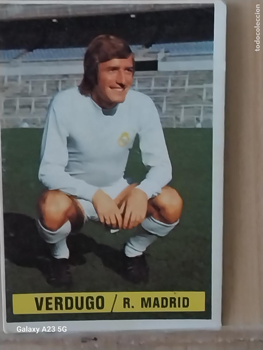 Cromos de f&uacute;tbol: VERDUGO REAL MADRID *-*.*---*.*-* ED ESTE LIGA 1974 74 75 1975 CROMO ORIGINAL SIN PEGAR NUNCA