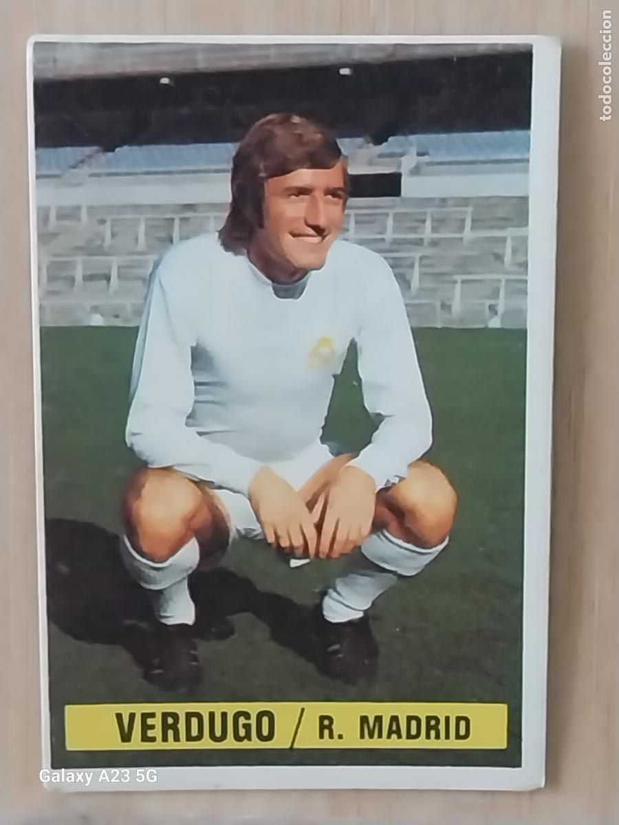 Cromos de f&uacute;tbol: VERDUGO REAL MADRID *-*.*-*******-*.*-* ED ESTE LIGA 1974 74 75 1975 CROMO ORIGINAL SIN PEGAR NUNCA