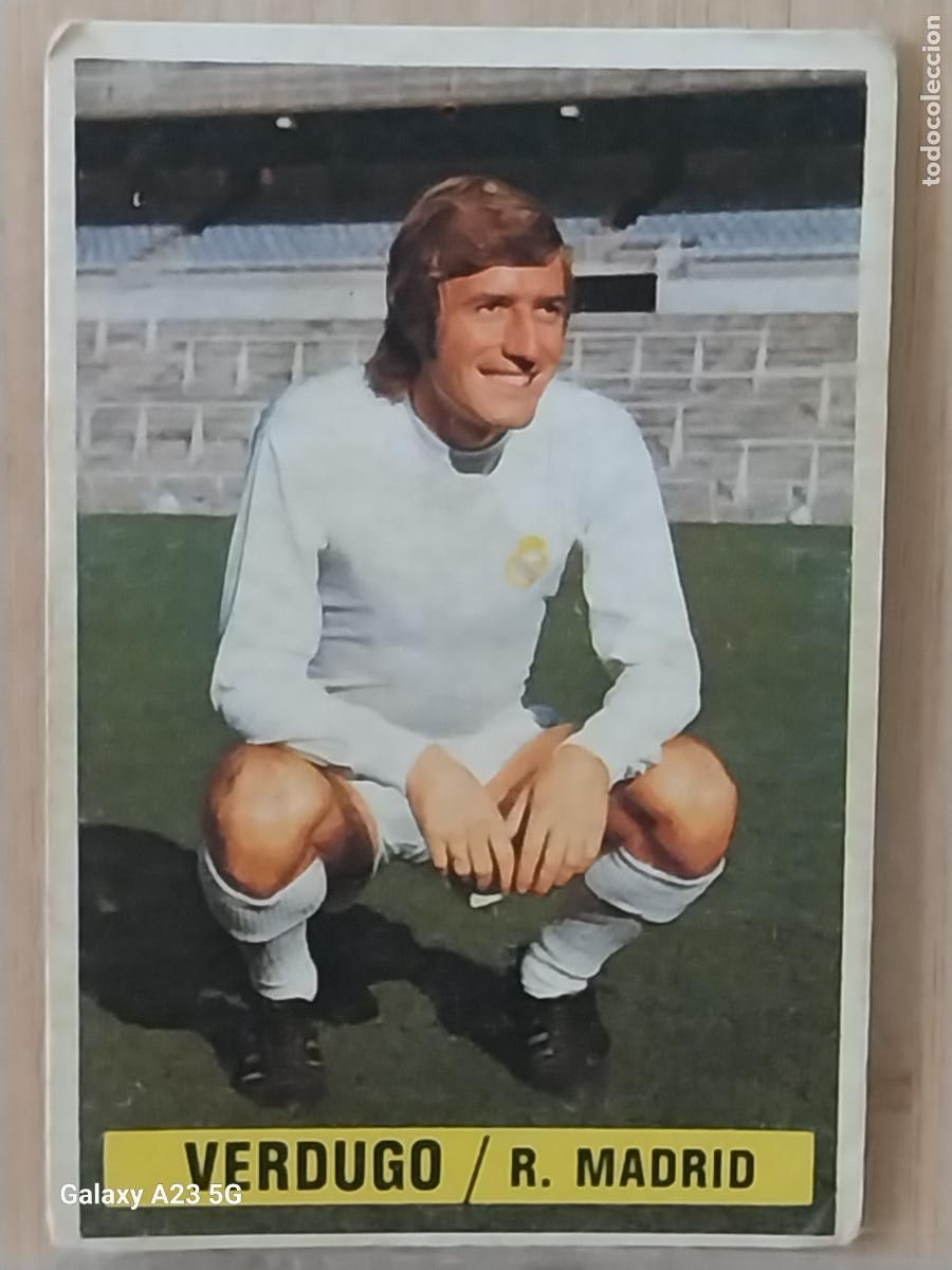 Cromos de f&uacute;tbol: VERDUGO REAL MADRID *-*.*-******-*.*-* ED ESTE LIGA 1974 74 75 1975 CROMO ORIGINAL SIN PEGAR NUNCA