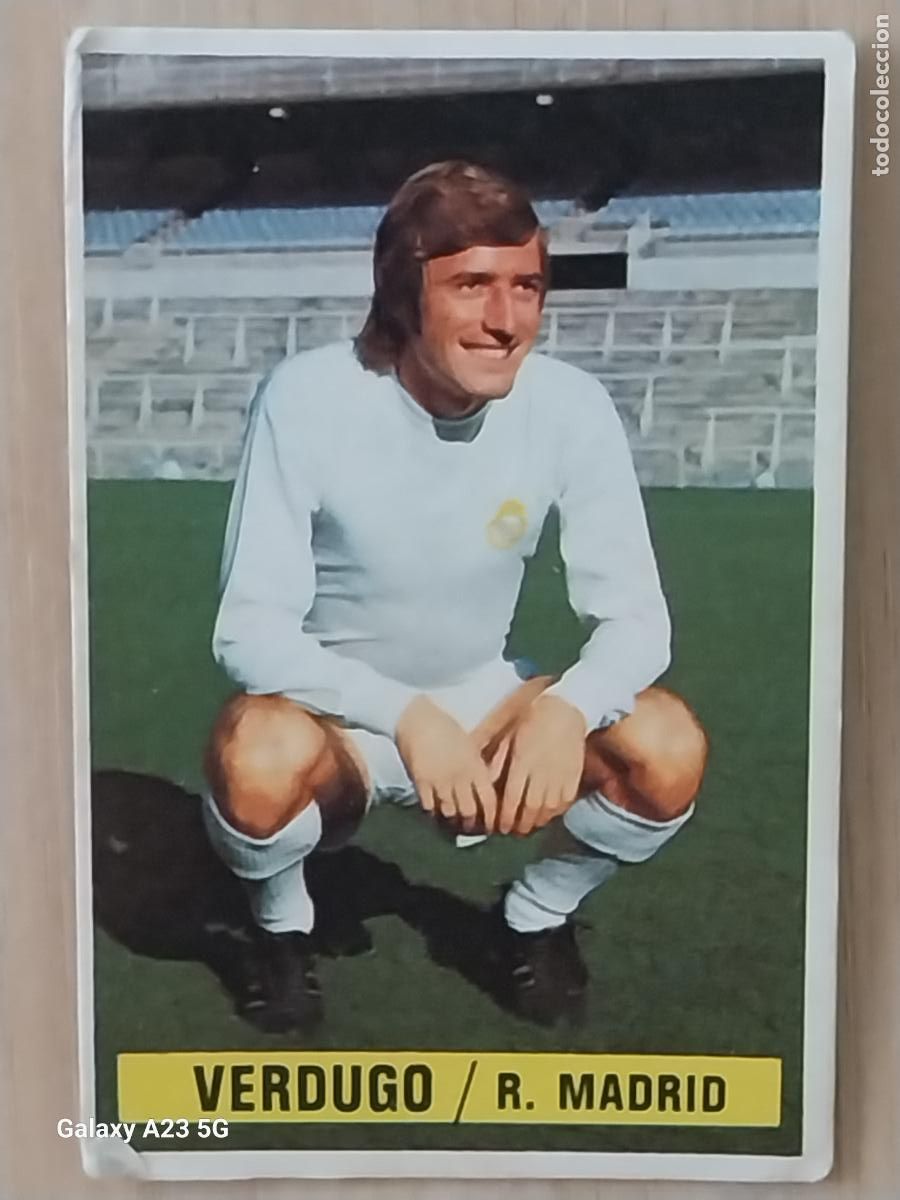 Cromos de f&uacute;tbol: VERDUGO REAL MADRID *-*.*-*****-*.*-* ED ESTE LIGA 1974 74 75 1975 CROMO ORIGINAL SIN PEGAR NUNCA