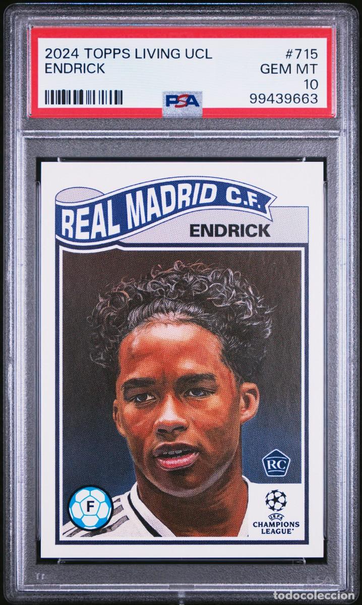 Rookie Endrick #715 Real Madrid Topps Living UCL 2024 2025 PSA 10