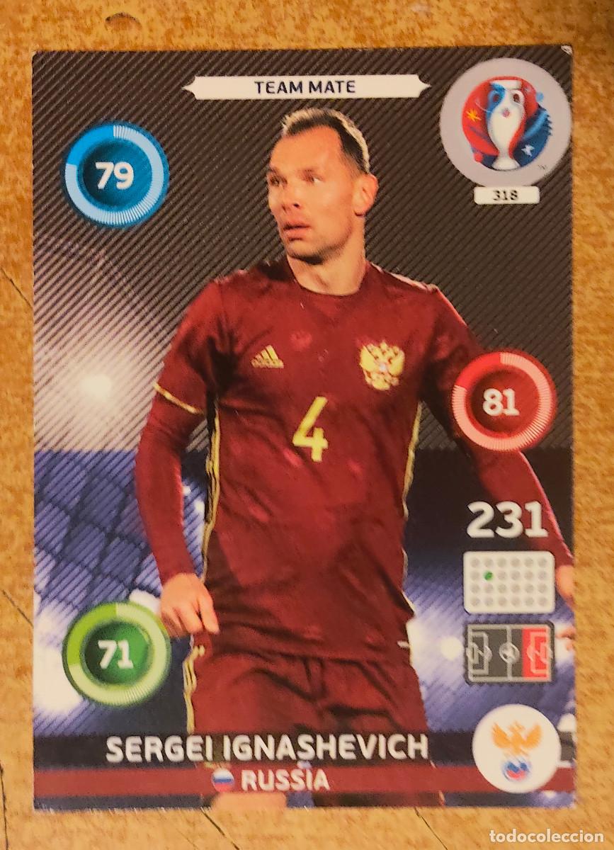 Cromos de f&uacute;tbol: Adrenalyn XL UEFA Euro 2016, Team Mate, #318, Sergei Ignashevich