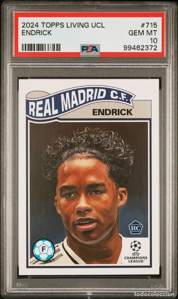 Rookie Endrick #715 Real Madrid Topps Living UCL 2024 2025 PSA 10