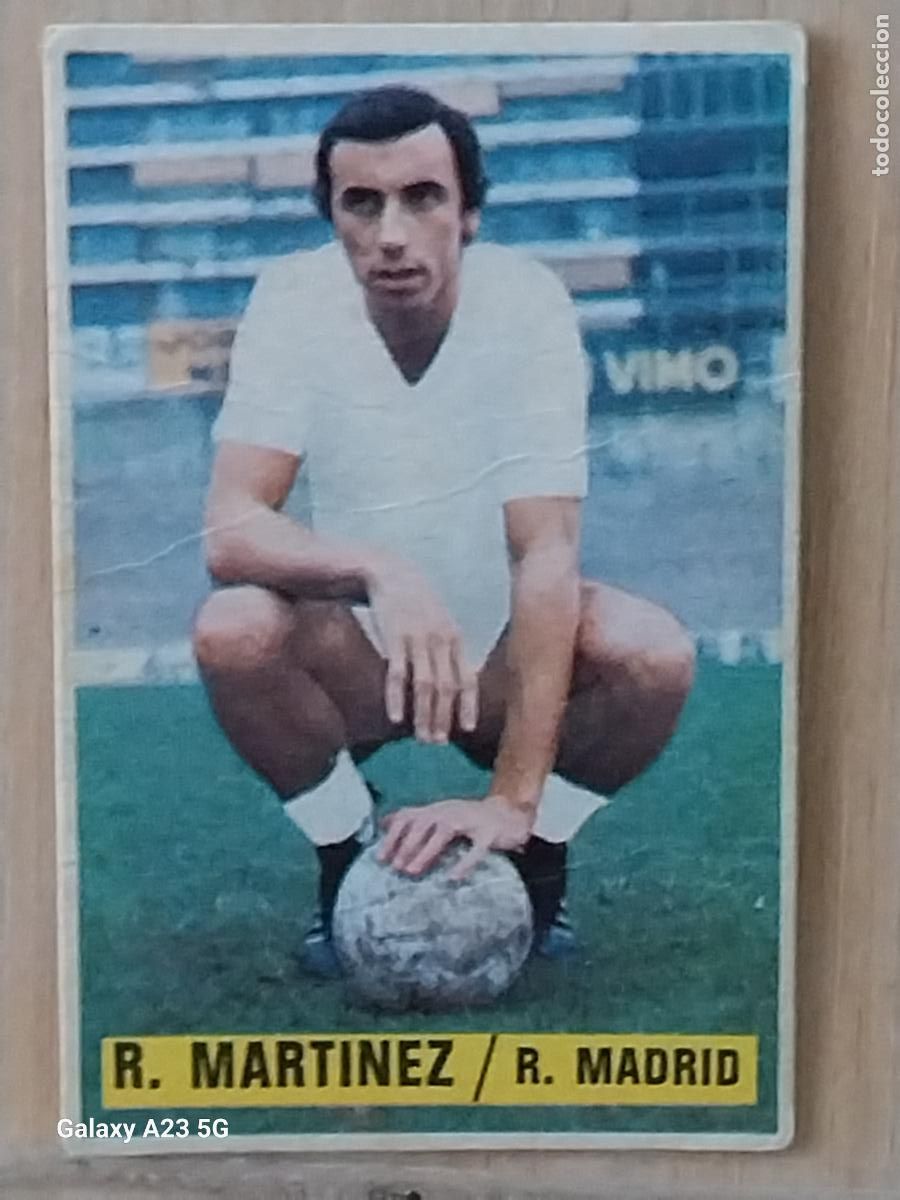 Cromos de f&uacute;tbol: ROBERTO MARTINEZ UF FICHAJE 3 REAL MADRID *-......-* ED ESTE 1974 74 75 1975 CROMO SIN PEGAR NUNCA
