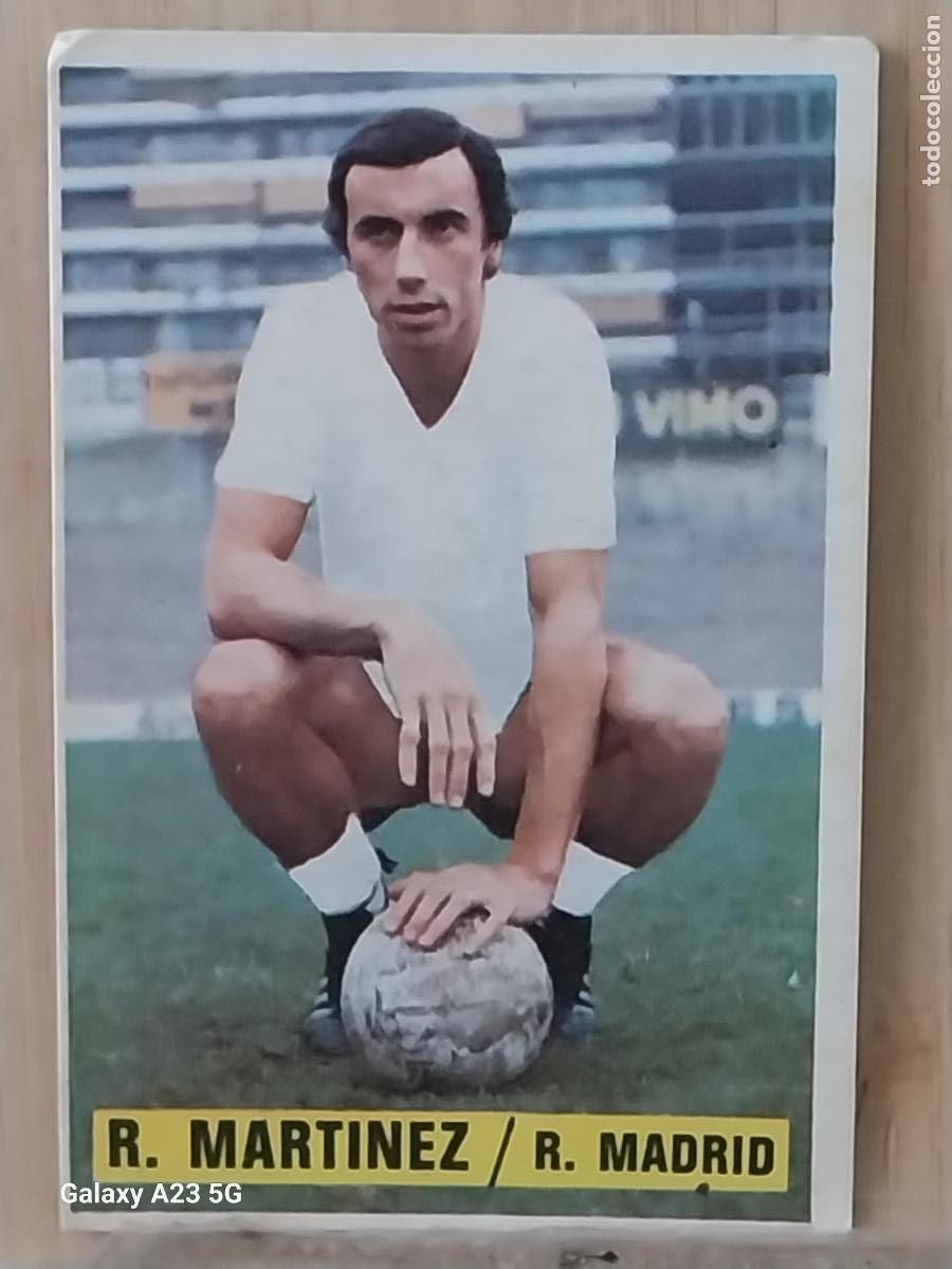 Football Stickers: ROBERTO MARTINEZ UF FICHAJE 3 REAL MADRID *-..-* ED ESTE 1974 74 75 1975 CROMO SIN PEGAR NUNCA