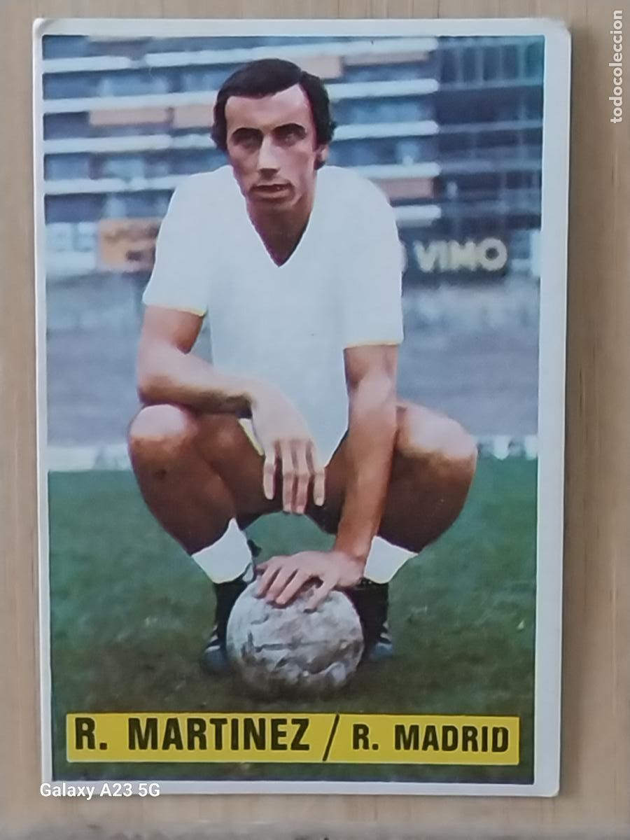 Cromos de f&uacute;tbol: ROBERTO MARTINEZ UF FICHAJE 3 REAL MADRID *-.*****.-* ED ESTE 1974 74 75 1975 CROMO SIN PEGAR NUNCA