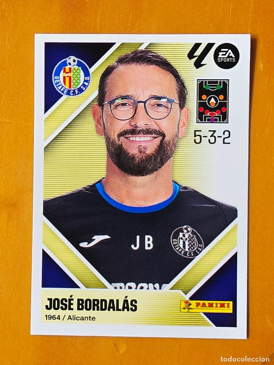 Cromos de f&uacute;tbol: 2 Entrenador Jos&eacute; Bordal&aacute;s, Getafe CF, Panini Ediciones Liga Este 2026 2027 26 27 sin pegar