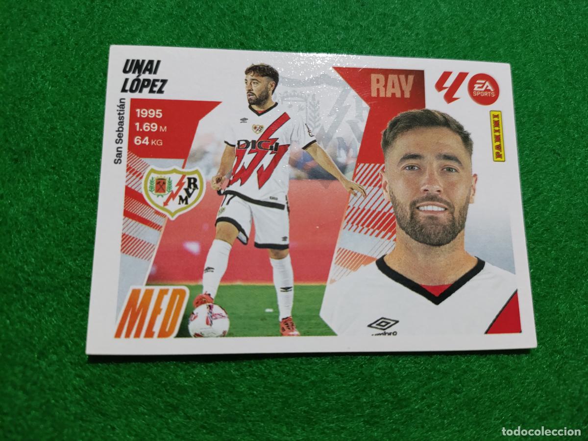 Cromos de f&uacute;tbol: LIGA ESTE 2025 2026 RAYO VALLECANO N&ordm;16 UNAI L&Oacute;PEZ