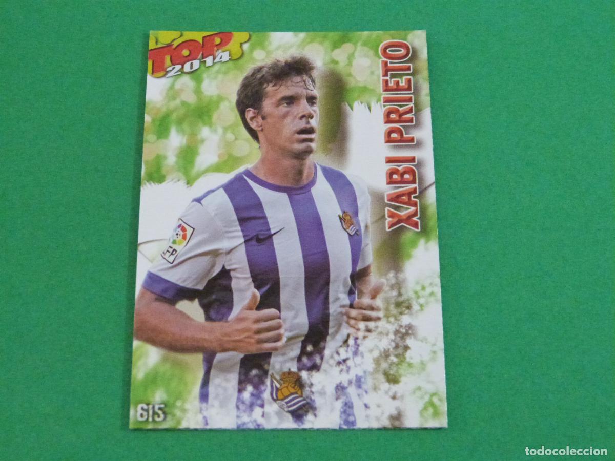 Football Stickers: TRADING CARD FUTBOL XABI PRIETO REAL SOCIEDAD BRILLO 615 FICHAS LIGA TOP MUNDICROMO 2013-2014/13-14