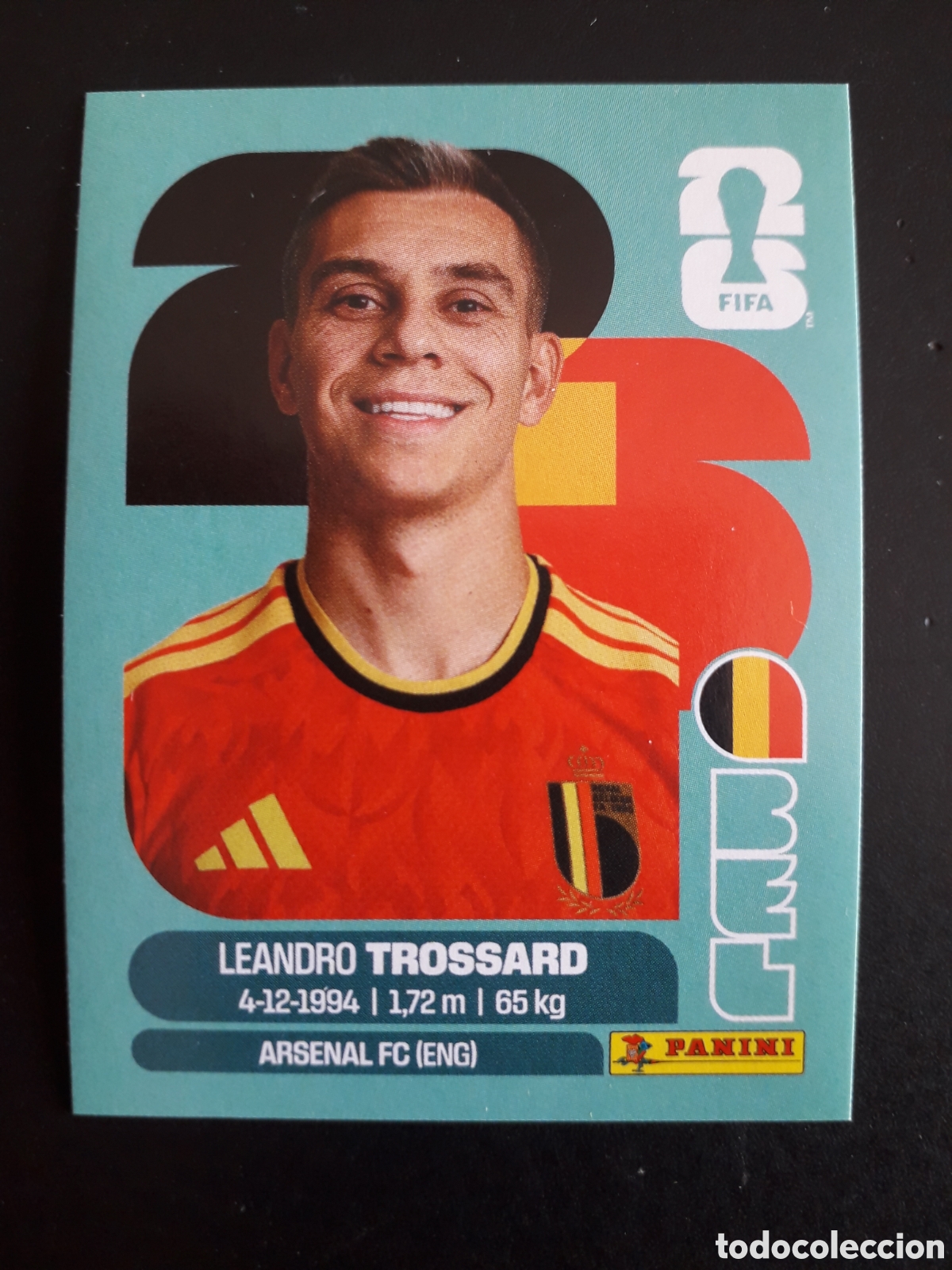Football Stickers: TROSSARD B&Eacute;LGICA BEL 18 MUNDIAL F&Uacute;TBOL 2026 FIFA WORLD CUP PANINI SIN PEGAR PEDIDO M&Iacute;NIMO 3&euro;