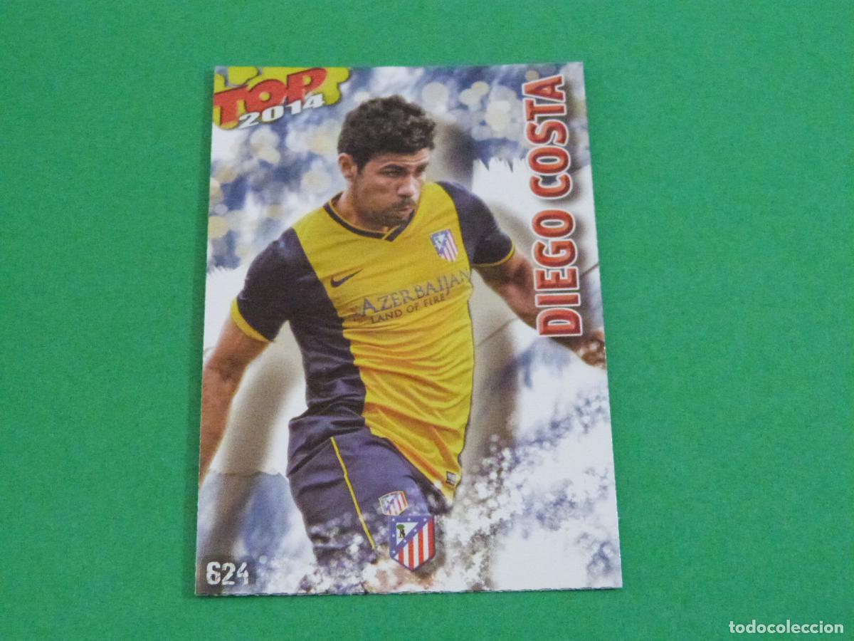 Football Stickers: TRADING CARD FUTBOL DIEGO COSTA ATLETICO DE MADRID 624 FICHAS LIGA TOP MUNDICROMO 2013-2014/13-14