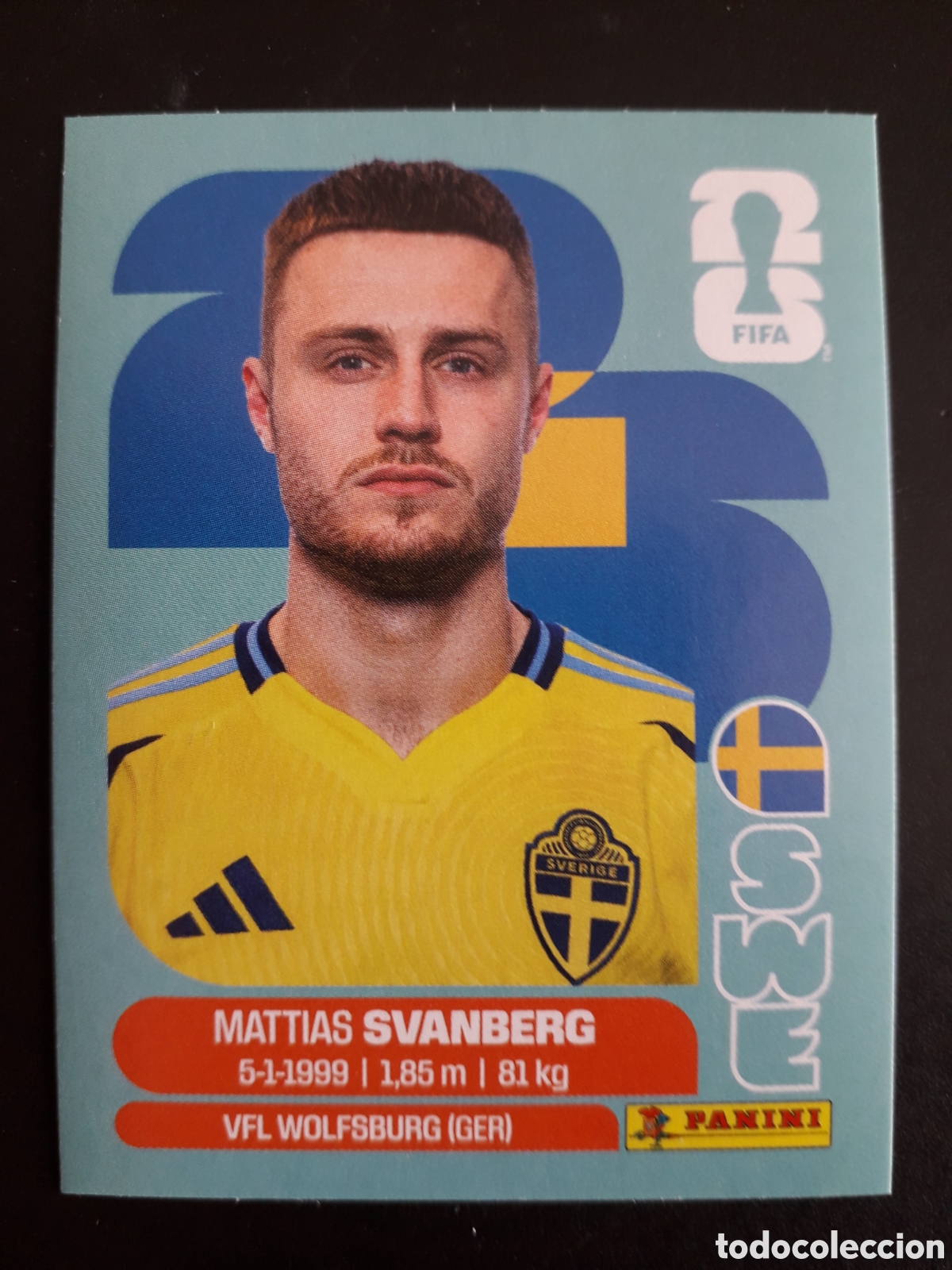 Football Stickers: SVANBERG SUECIA SWE 12 MUNDIAL F&Uacute;TBOL 2026 FIFA WORLD CUP PANINI SIN PEGAR PEDIDO M&Iacute;NIMO 3&euro;