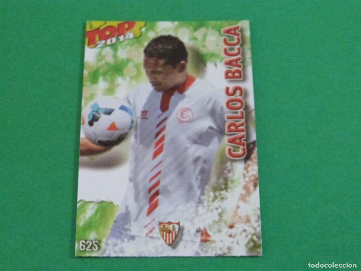Football Stickers: TRADING CARD FUTBOL CARLOS BACCA SEVILLA FC BRILLO N&ordm; 625 FICHAS LIGA TOP MUNDICROMO 2013-2014/13-14