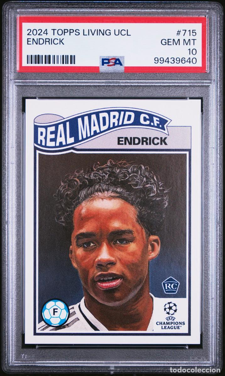Rookie Endrick #715 Real Madrid Topps Living UCL 2024 2025 PSA 10