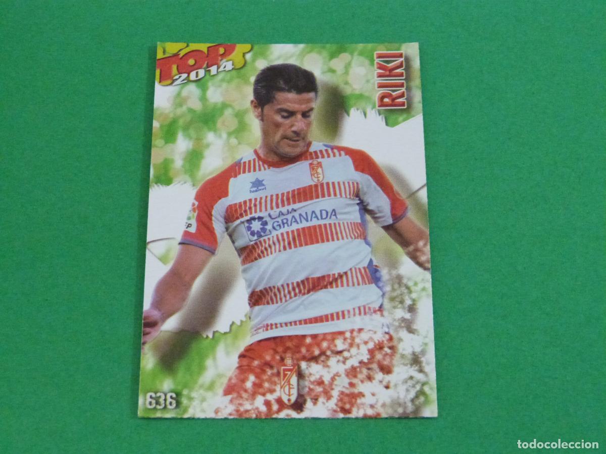 Cromos de f&uacute;tbol: TRADING CARD FUTBOL RIKI GRANADA C.F. BRILLO N&ordm; 636 FICHAS LIGA TOP MUNDICROMO 2013-2014/13-14