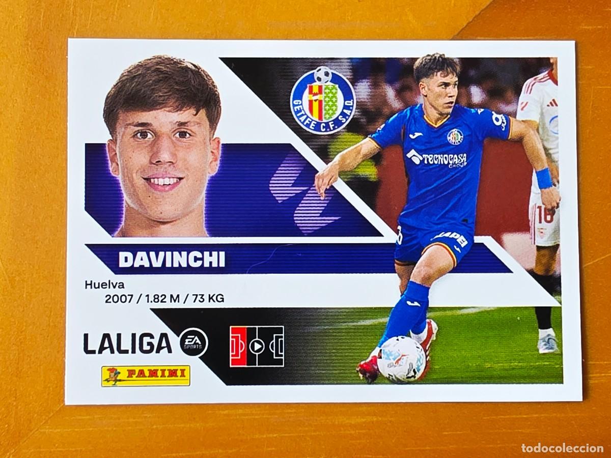 Cromos de f&uacute;tbol: 10 Davinchi, Getafe CF, Panini Ediciones Liga Este 2026 2027 26 27 sin pegar