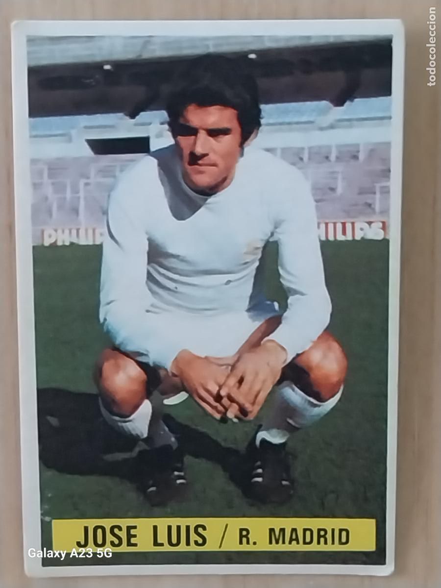 Cromos de f&uacute;tbol: JOSE LUIS REAL MADRID *-.*............*.-* ED ESTE 1974 74 75 1975 CROMO SIN PEGAR NUNCA