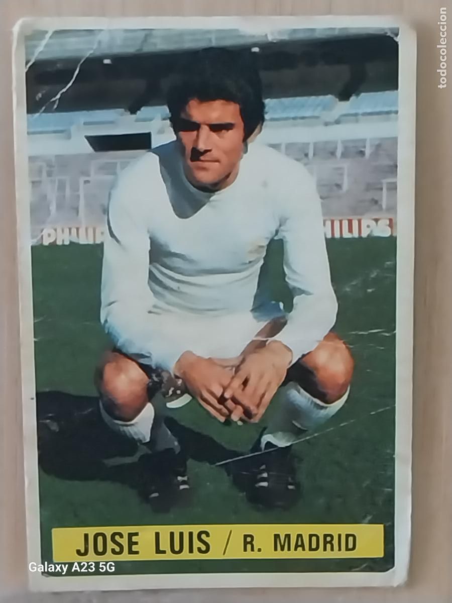 Cromos de f&uacute;tbol: JOSE LUIS REAL MADRID *-.*...........*.-* ED ESTE 1974 74 75 1975 CROMO SIN PEGAR NUNCA
