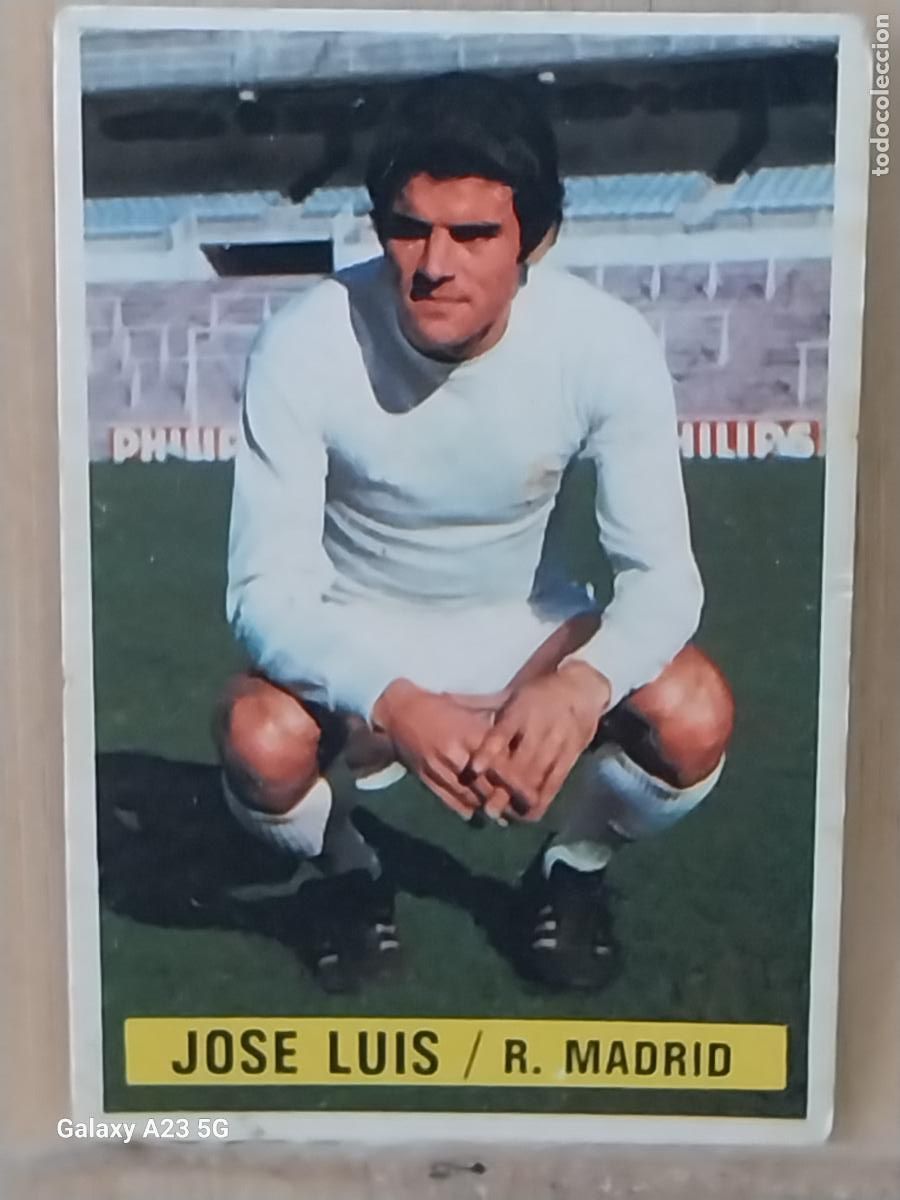Cromos de f&uacute;tbol: JOSE LUIS REAL MADRID *-.*..........*.-* ED ESTE 1974 74 75 1975 CROMO SIN PEGAR NUNCA