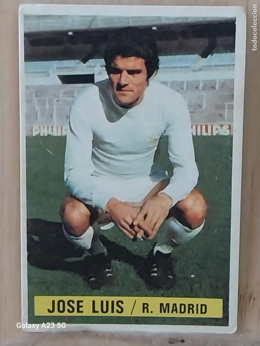 Cromos de f&uacute;tbol: JOSE LUIS REAL MADRID *-.*......*.-* ED ESTE 1974 74 75 1975 CROMO SIN PEGAR NUNCA