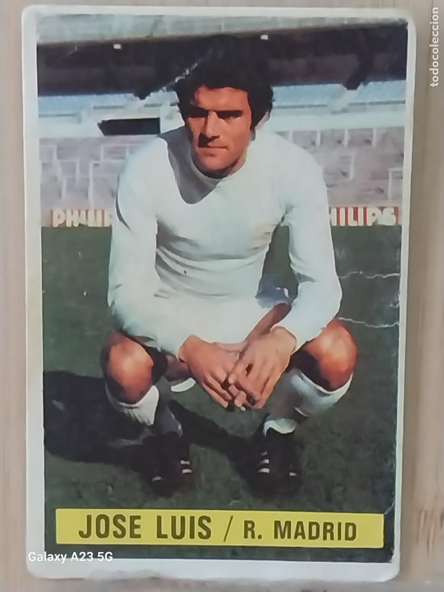 Cromos de f&uacute;tbol: JOSE LUIS REAL MADRID *-.*....*.-* ED ESTE 1974 74 75 1975 CROMO SIN PEGAR NUNCA