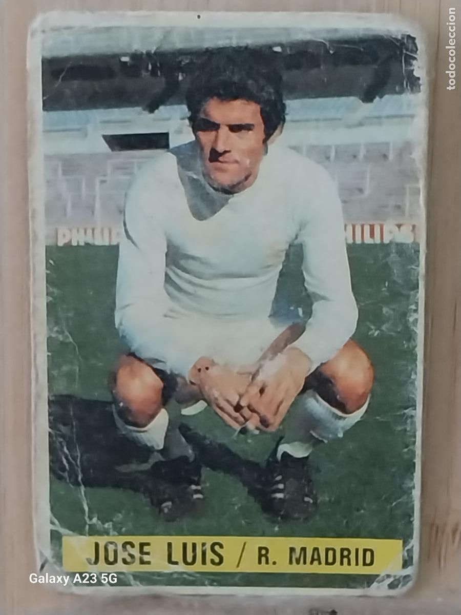 Cromos de f&uacute;tbol: JOSE LUIS REAL MADRID *-.*...*.-* ED ESTE 1974 74 75 1975 CROMO SIN PEGAR NUNCA