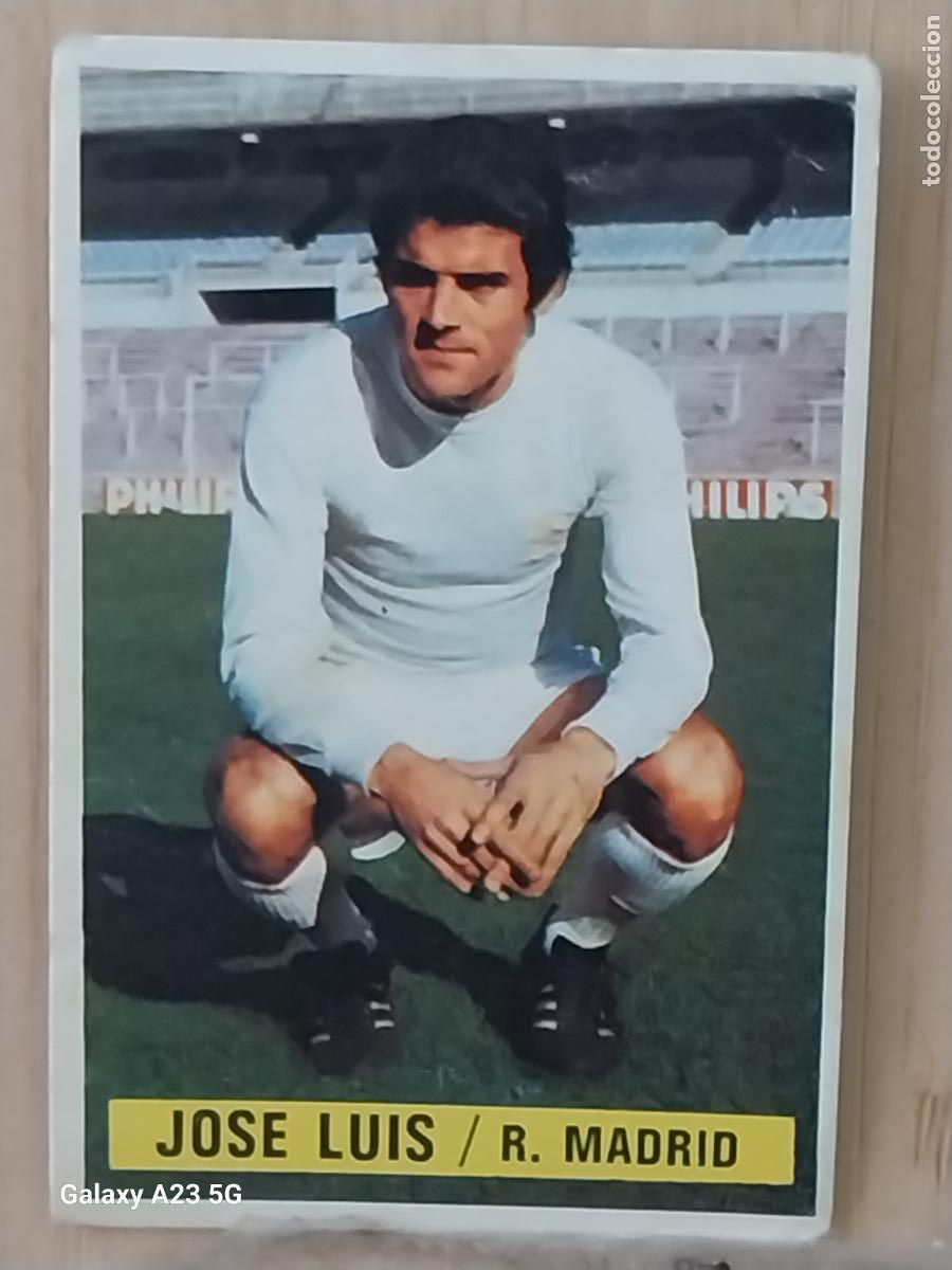Cromos de f&uacute;tbol: JOSE LUIS REAL MADRID *-.*..*.-* ED ESTE 1974 74 75 1975 CROMO SIN PEGAR NUNCA
