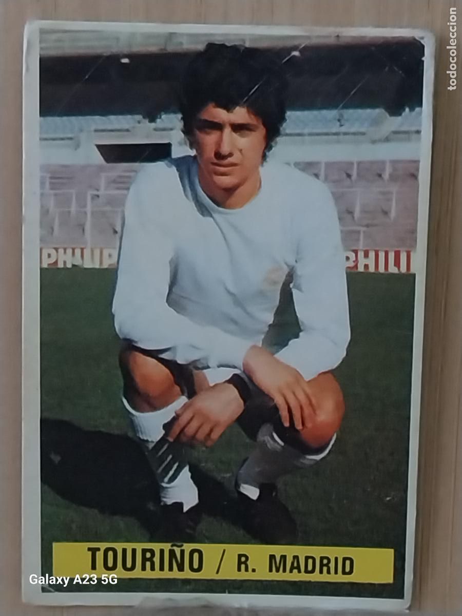 Cromos de f&uacute;tbol: TOURI&Ntilde;O REAL MADRID *-.*.....*.-* ED ESTE 1974 74 75 1975 CROMO SIN PEGAR NUNCA