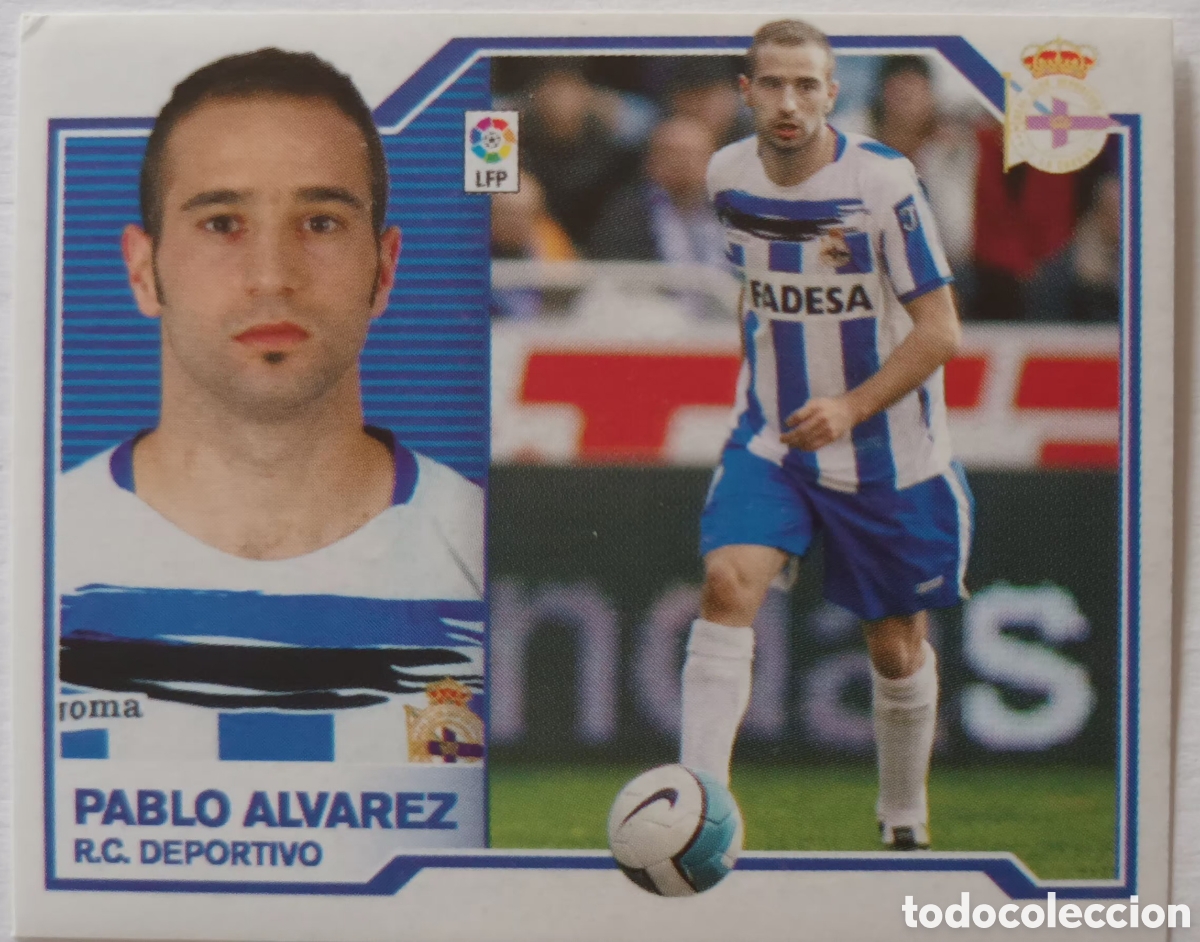 Cromos de f&uacute;tbol: CROMO PABLO ALVAREZ. RC. DEPORTIVO A CORU&Ntilde;A