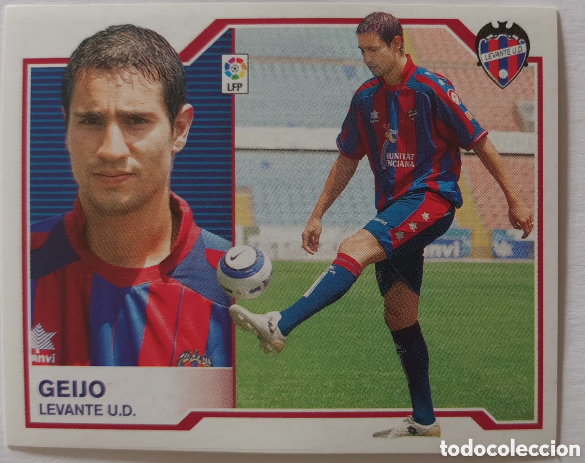 Cromos de f&uacute;tbol: CROMO DE GEIJO. LEVANTE UD