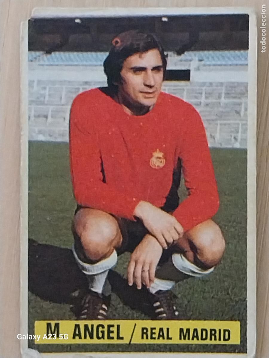 Cromos de f&uacute;tbol: MIGUEL ANGEL PORTERO REAL MADRID *-.*.............*.-* ED ESTE 1974 74 75 1975 CROMO SIN PEGAR NUNCA