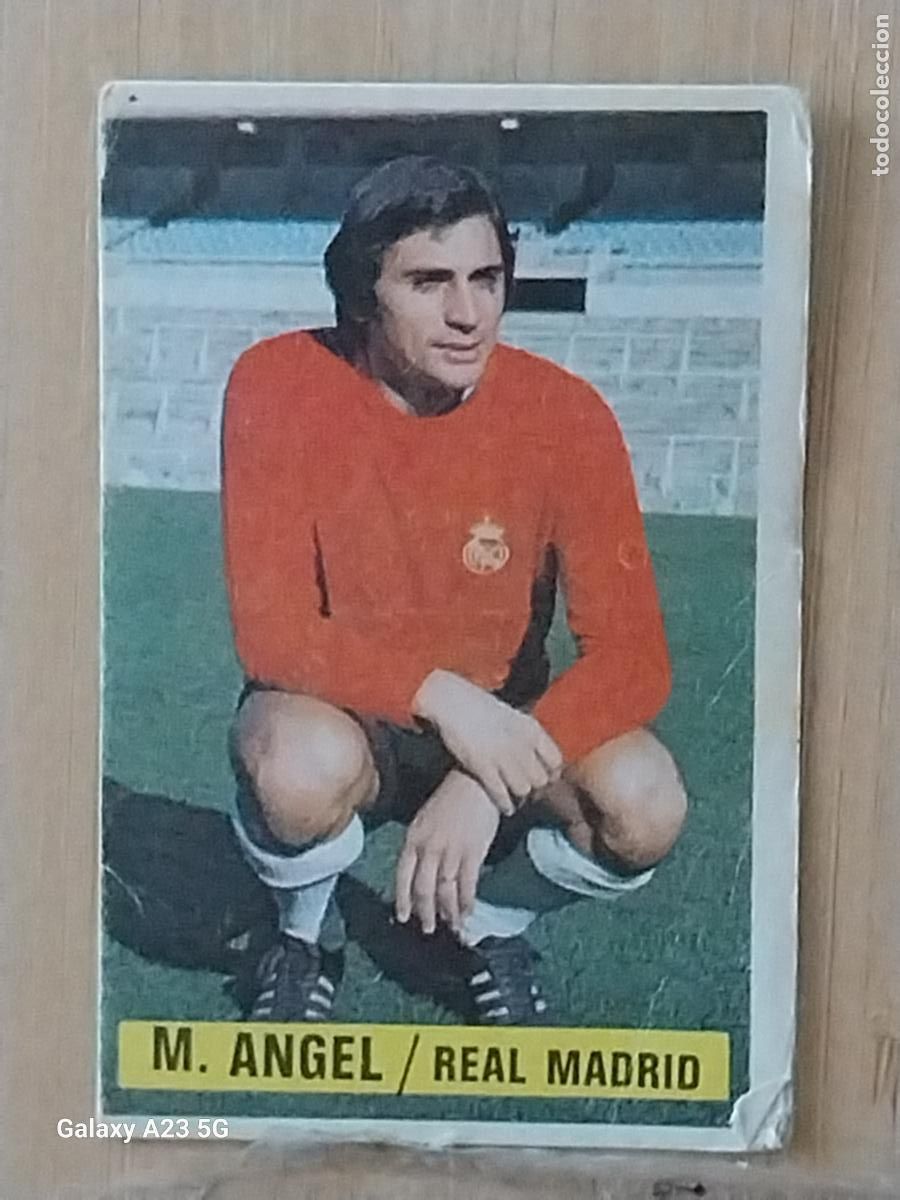 Cromos de f&uacute;tbol: MIGUEL ANGEL PORTERO REAL MADRID *-.*..........*.-* ED ESTE 1974 74 75 1975 CROMO SIN PEGAR NUNCA