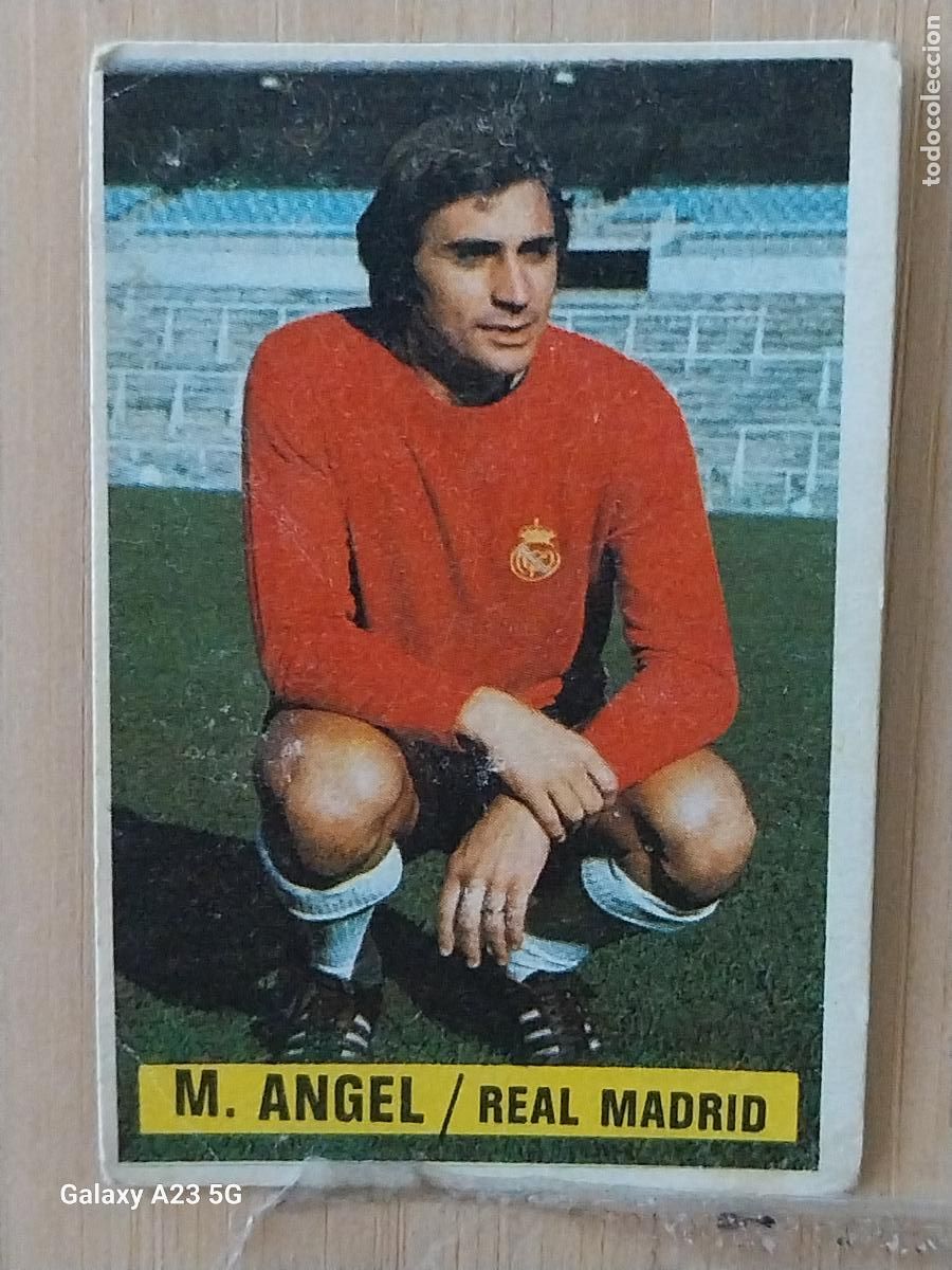Cromos de f&uacute;tbol: MIGUEL ANGEL PORTERO REAL MADRID *-.*........*.-* ED ESTE 1974 74 75 1975 CROMO SIN PEGAR NUNCA