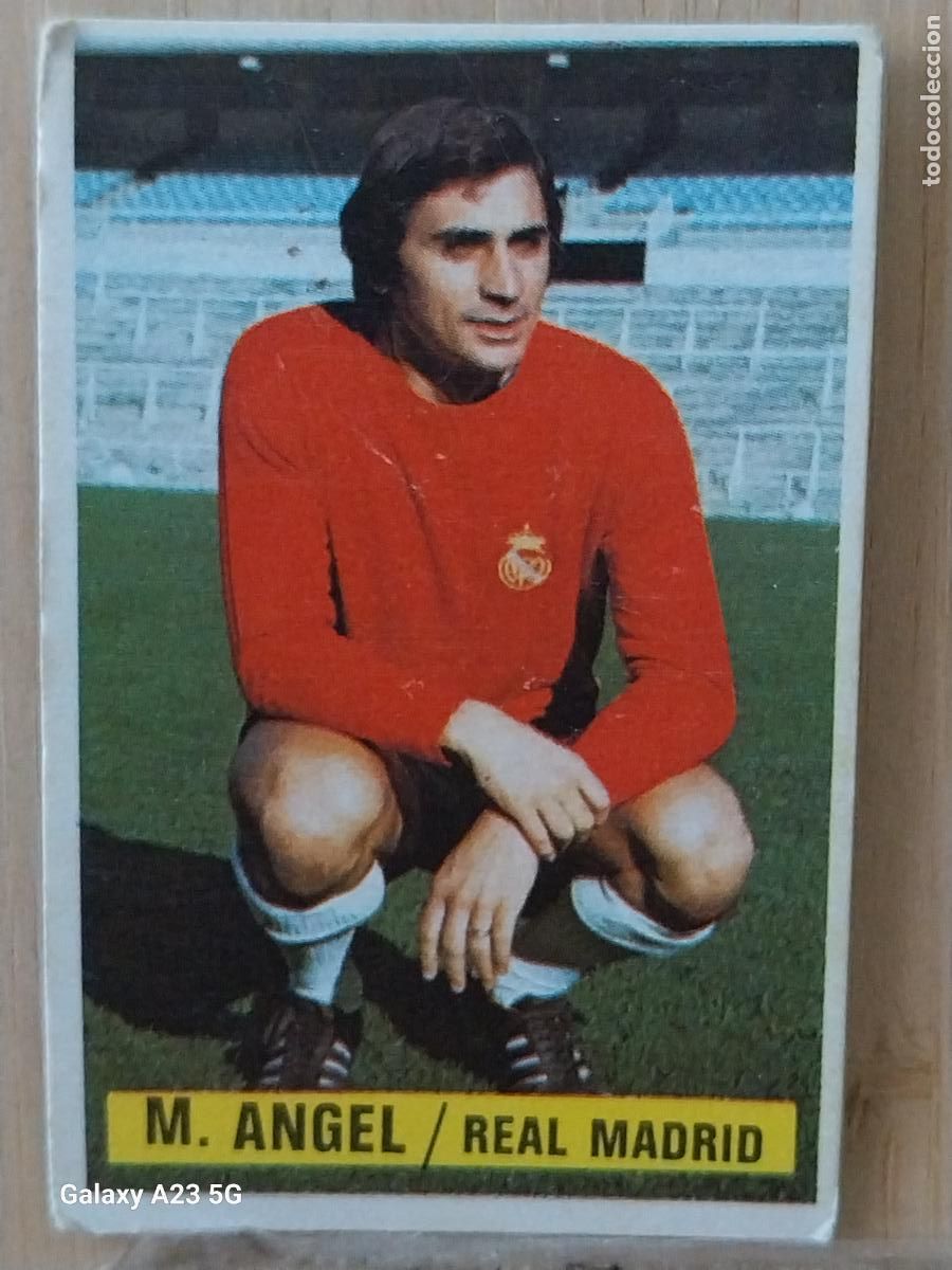 Cromos de f&uacute;tbol: MIGUEL ANGEL PORTERO REAL MADRID *-.*.......*.-* ED ESTE 1974 74 75 1975 CROMO SIN PEGAR NUNCA