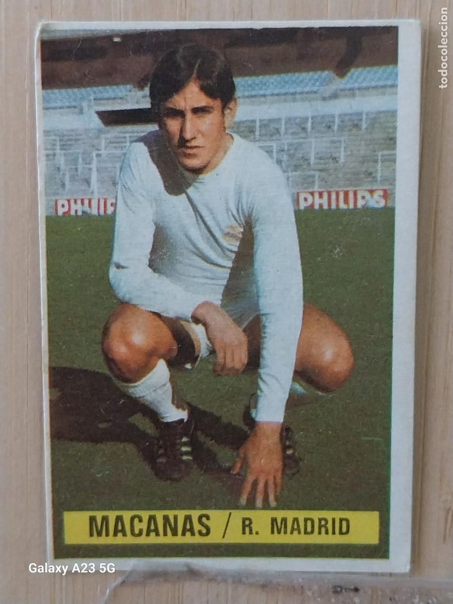 Figurine di Calcio: MACANAS REAL MADRID *-.*.........................*.-* ED ESTE 1974 74 75 1975 CROMO SIN PEGAR NUNCA