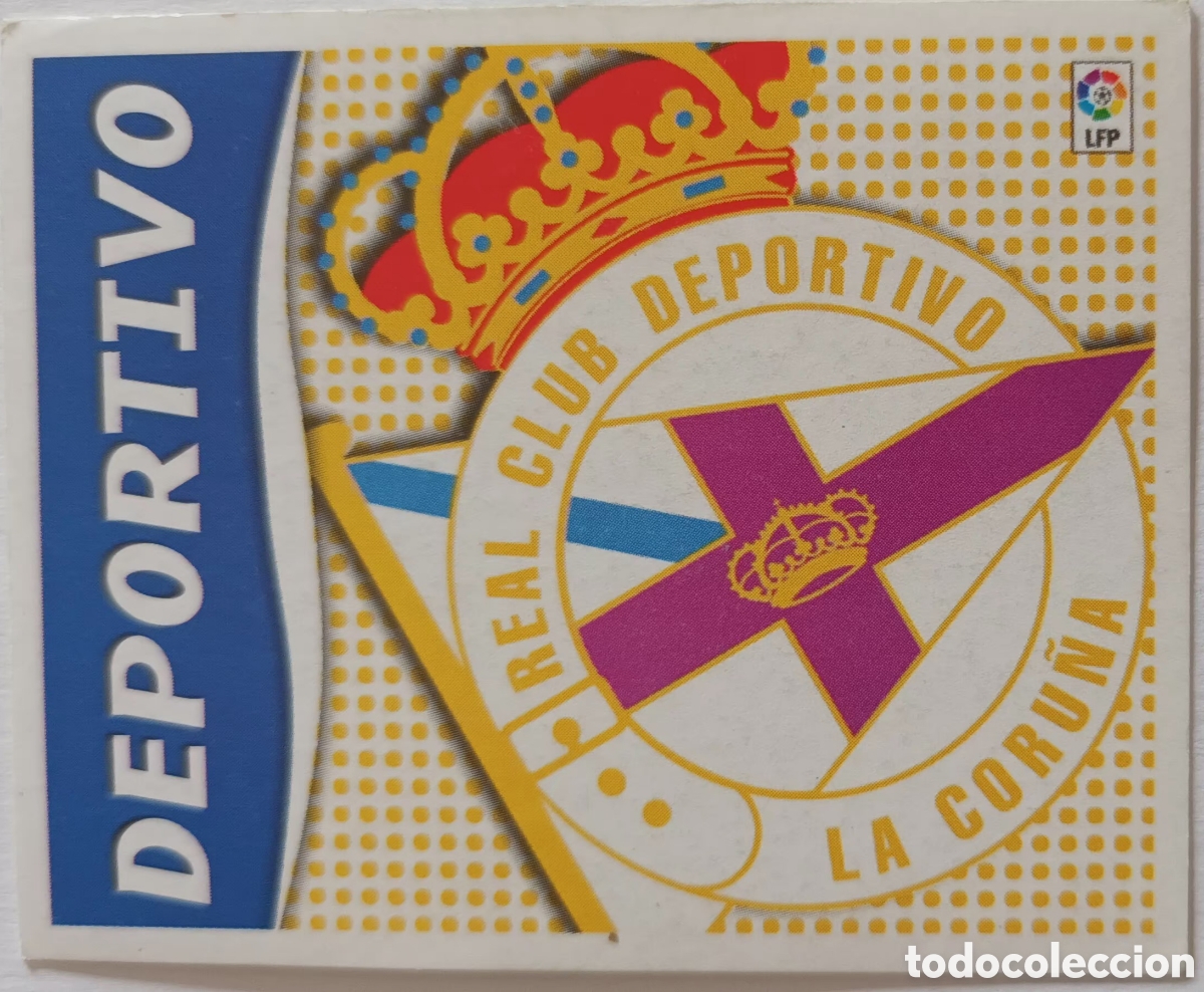 Cromos de f&uacute;tbol: CROMO ESCUDO. RC DEPORTIVO LA CORU&Ntilde;A