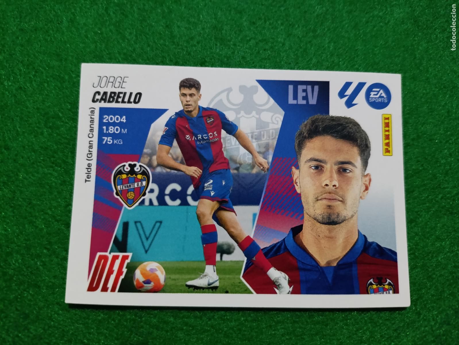 Cromos de f&uacute;tbol: LIGA ESTE 2015 2026 LEVANTE UD N&ordm; 7 CABELLO