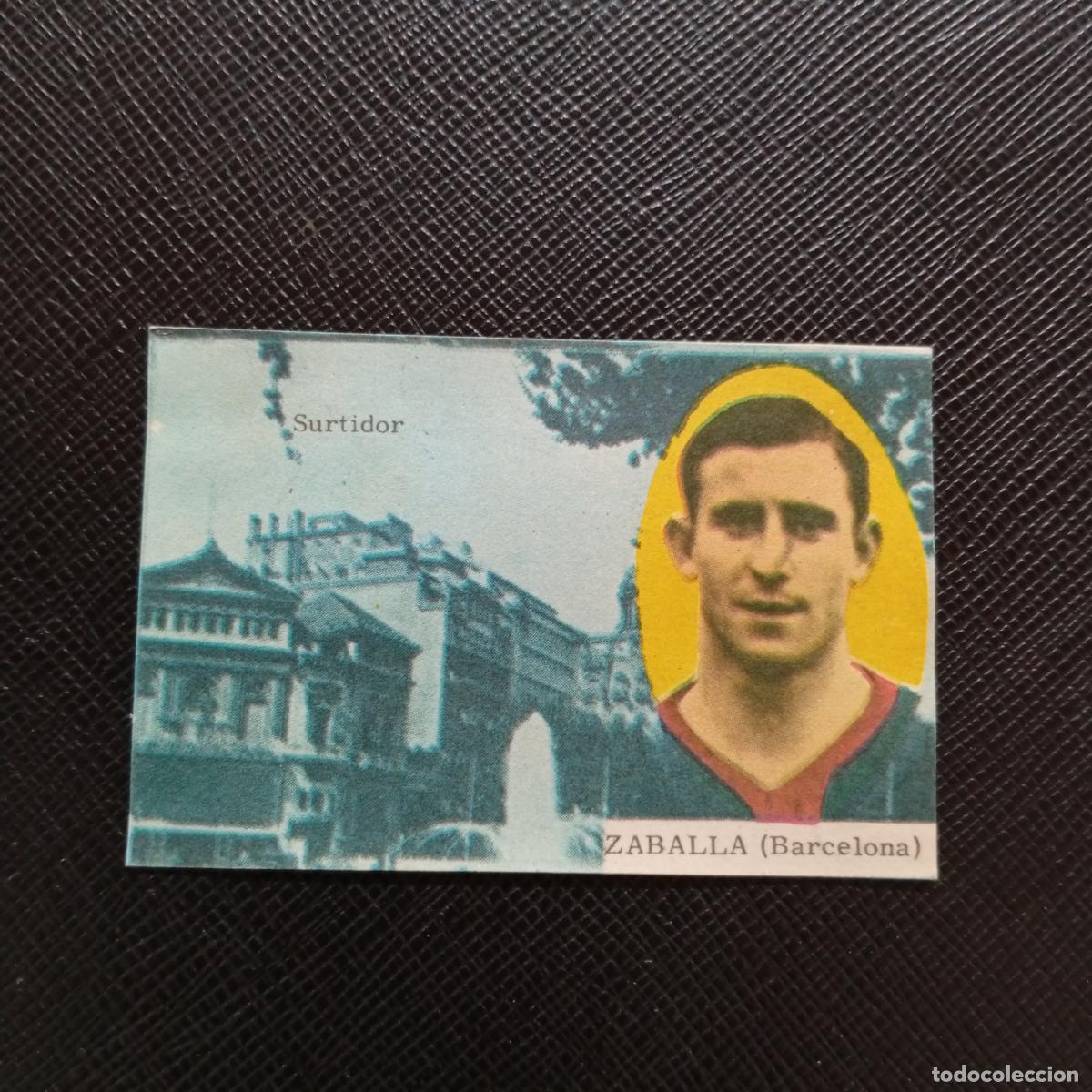 Cromos de f&uacute;tbol: ZABALLA BARCELONA FHER 1963 1964 CROMO FUTBOL 63 64 LIGA - DESPEGADO - A171 PG379