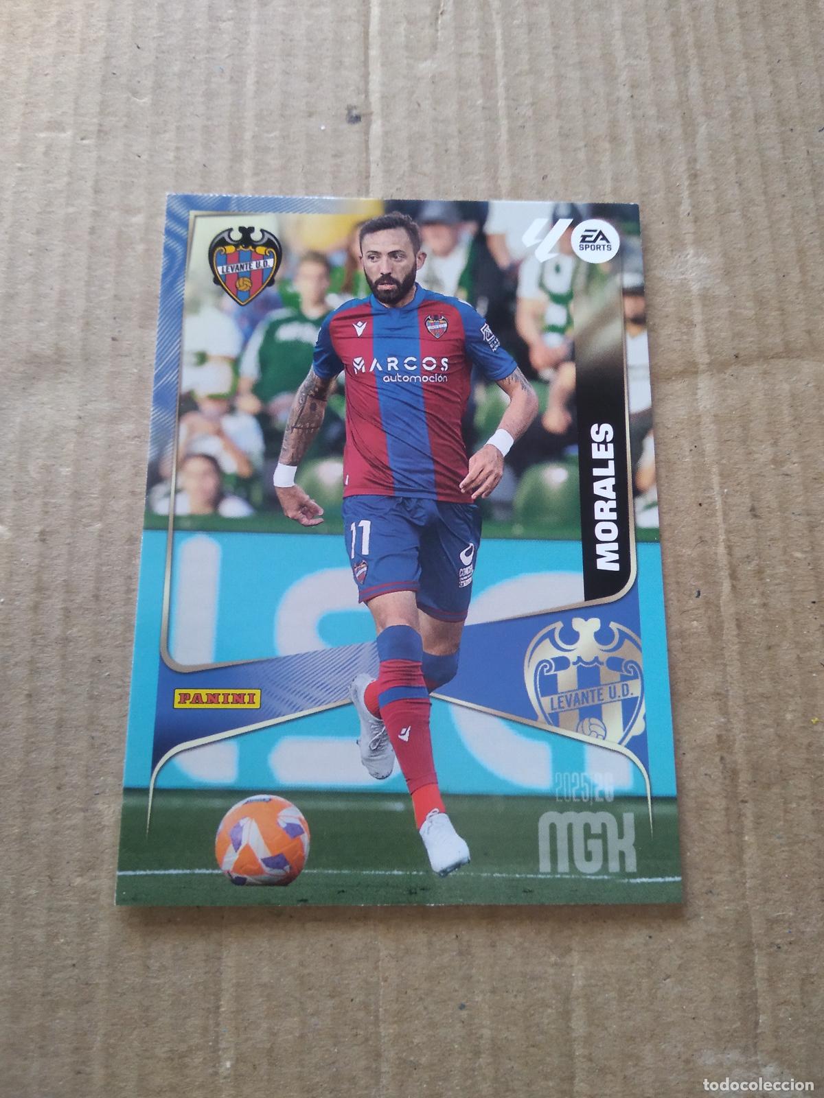 Cromos de f&uacute;tbol: 216 MORALES LEVANTE CROMO FUTBOL PANINI LIGA MGKS 25-26 MEGACRACKS 2025-2026