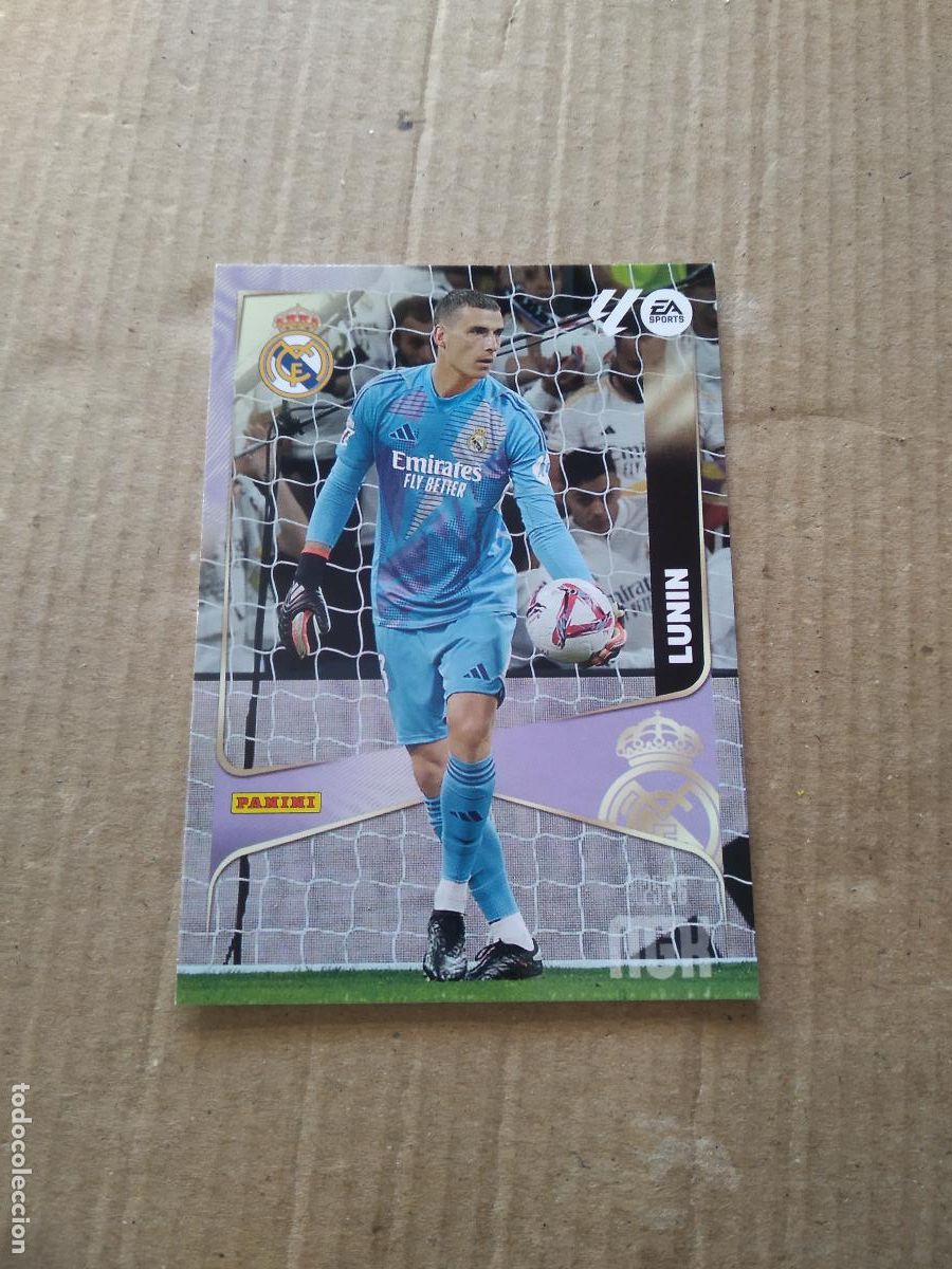Cromos de f&uacute;tbol: 219 LUNIN REAL MADRID CROMO FUTBOL PANINI LIGA MGKS 25-26 MEGACRACKS 2025-2026