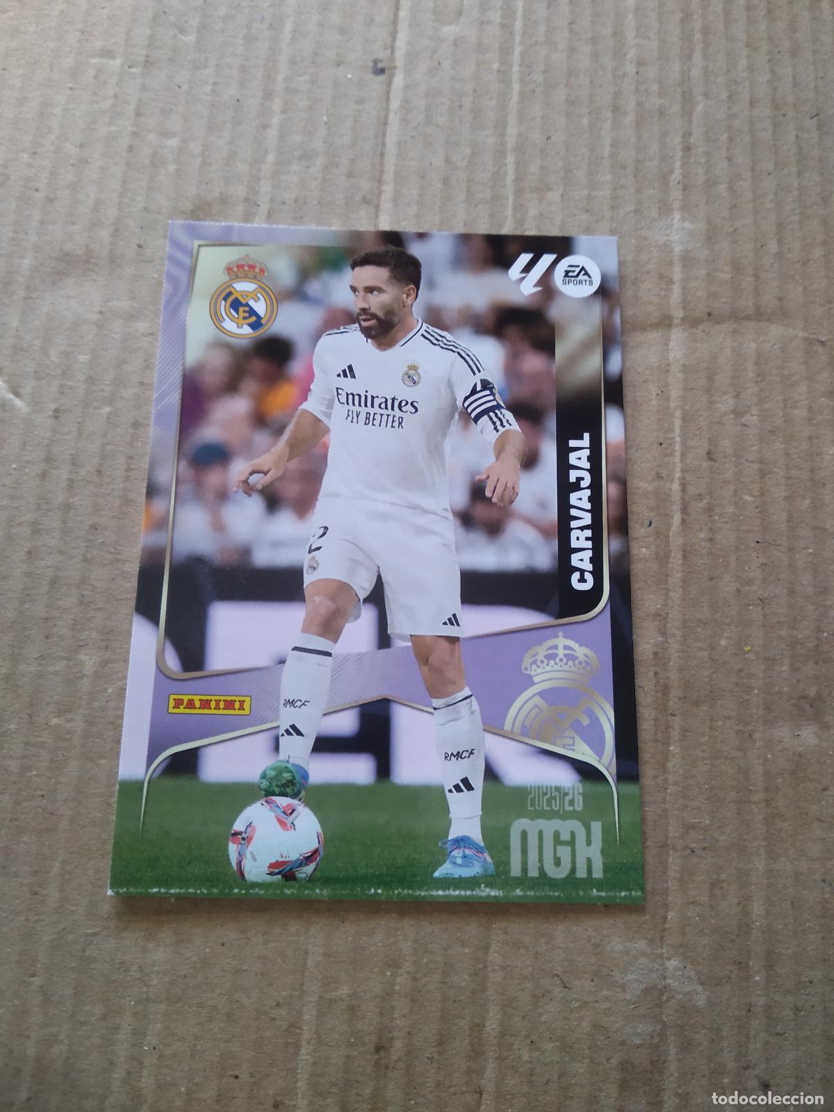 Cromos de f&uacute;tbol: 220 CARVAJAL REAL MADRID CROMO FUTBOL PANINI LIGA MGKS 25-26 MEGACRACKS 2025-2026