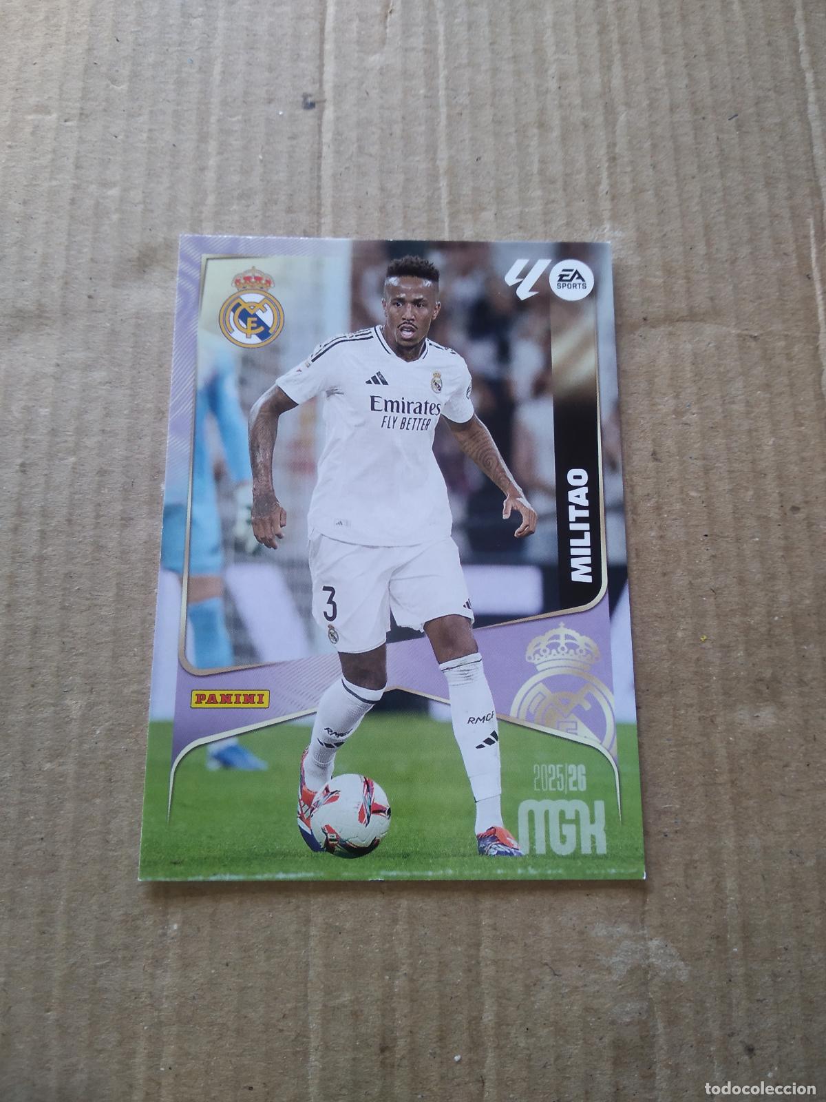 Cromos de f&uacute;tbol: 221 MILITAO REAL MADRID CROMO FUTBOL PANINI LIGA MGKS 25-26 MEGACRACKS 2025-2026