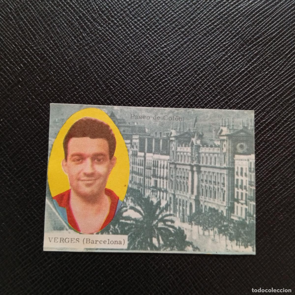 Cromos de f&uacute;tbol: VERGES BARCELONA FHER 1963 1964 CROMO FUTBOL 63 64 LIGA - DESPEGADO - A171 PG397