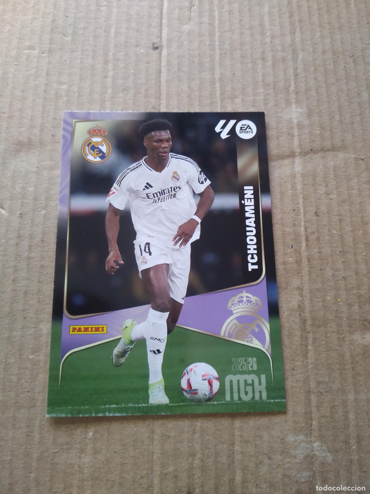 Cromos de f&uacute;tbol: 226 TCHOUAMENI REAL MADRID CROMO FUTBOL PANINI LIGA MGKS 25-26 MEGACRACKS 2025-2026