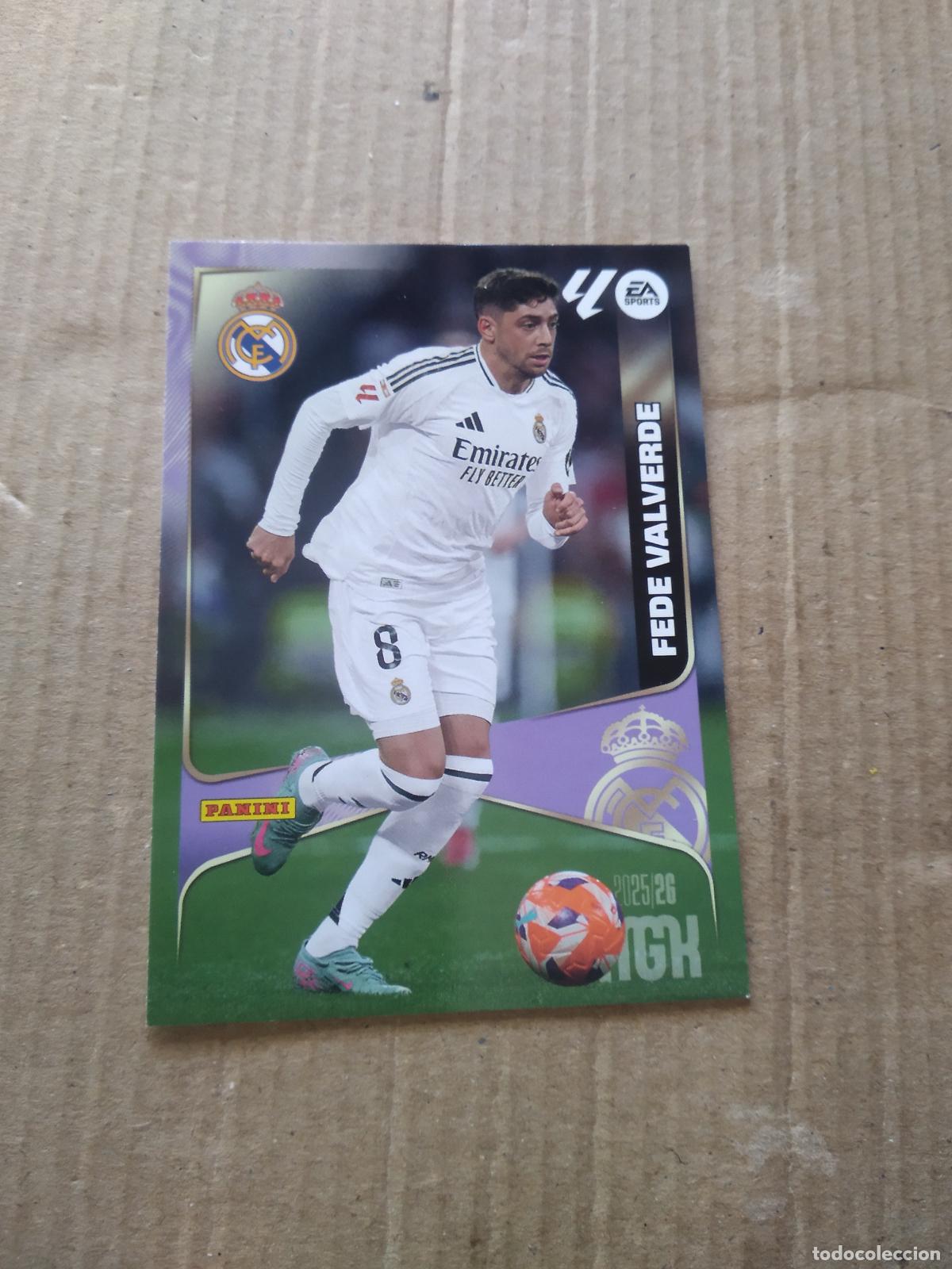 Cromos de f&uacute;tbol: 228 FEDE VALVERDE REAL MADRID CROMO FUTBOL PANINI LIGA MGKS 25-26 MEGACRACKS 2025-2026