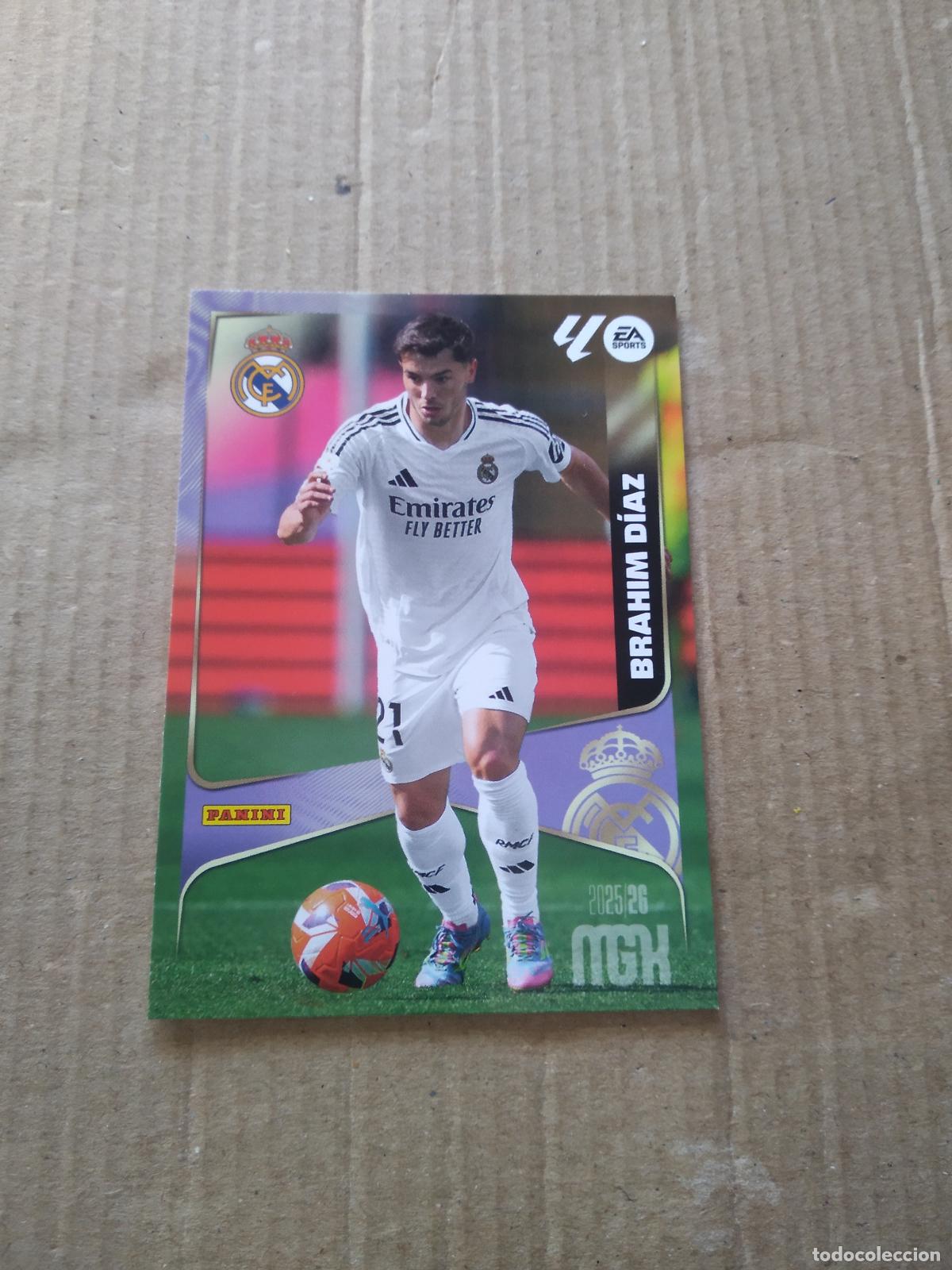 Cromos de f&uacute;tbol: 231 BRAHIM DIAZ REAL MADRID CROMO FUTBOL PANINI LIGA MGKS 25-26 MEGACRACKS 2025-2026